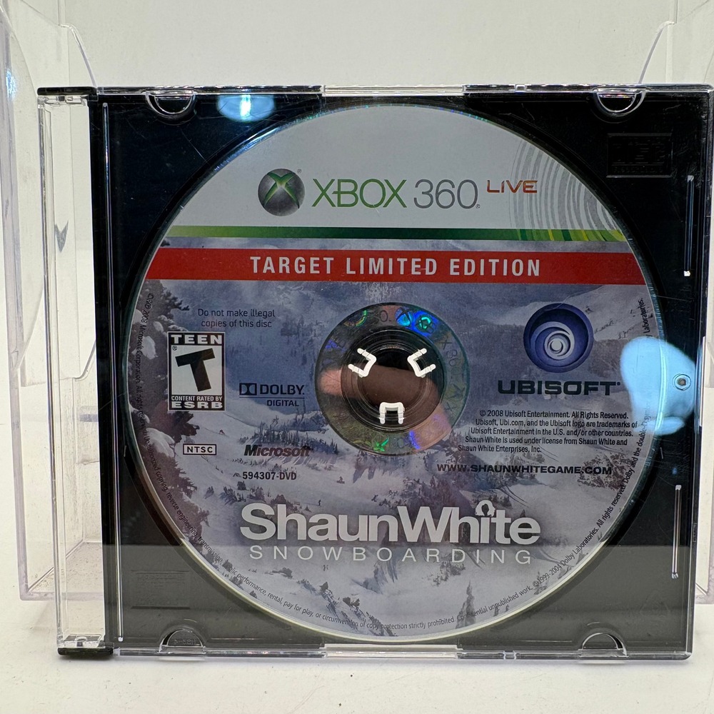 Shaun White Snowboarding Xbox 360 Target Limited Edition Ubisoft Microsoft Game